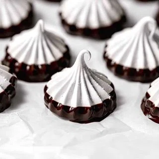 Chocolate Dipped Meringue Cookies