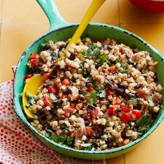 California Style Cauliflower Rice and Beans