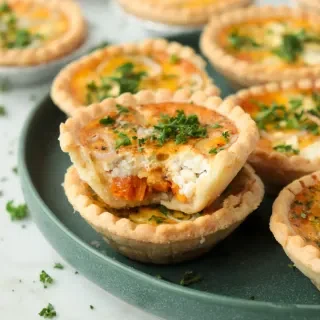Sweet Potato Goat Cheese Quiche