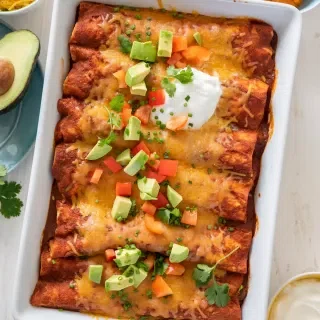 Sweet Potato Black Bean Enchiladas
