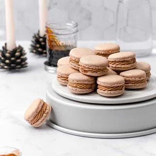 Spiced Macarons with Gingerbread German Buttercream
