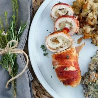Bacon Wrapped Stuffed Turkey