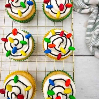 Christmas Light Cupcakes