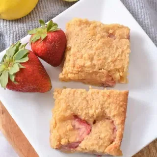 Strawberry Lemon Blondies