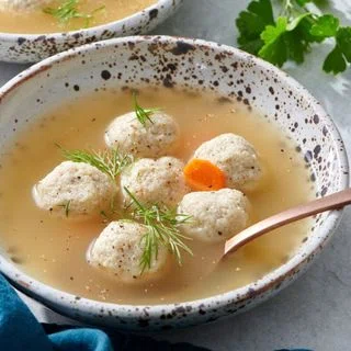 Mini Matzah Ball Soup