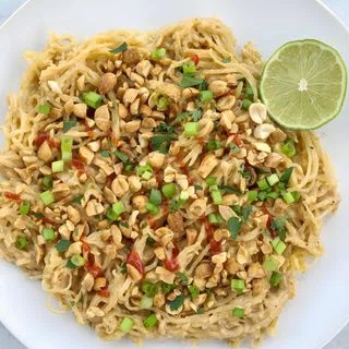 Spaghetti Squash with Peanut Sauce
