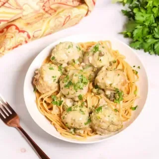 Veal Meatballs in Piccata Sauce