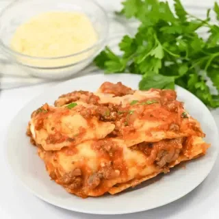Lazy Ravioli Lasagna