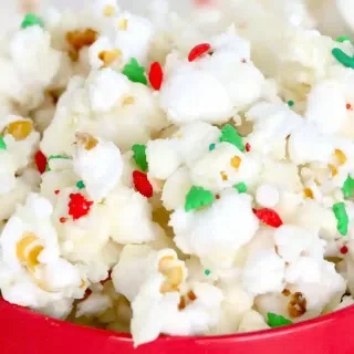 White Chocolate Covered Popcorn
