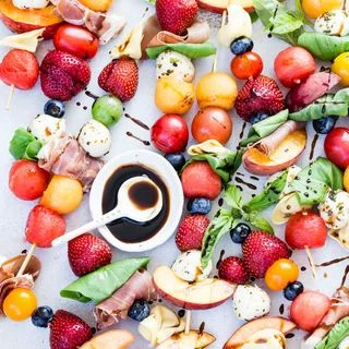 Fruit Caprese Kabobs