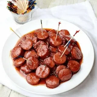 Slow Cooker Cocktail Sausages