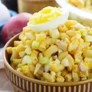 Deviled Egg Macaroni Salad