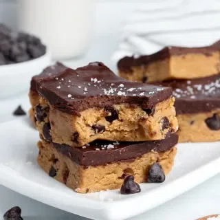 Cookie Dough Bars (Healthy, No-Bake)