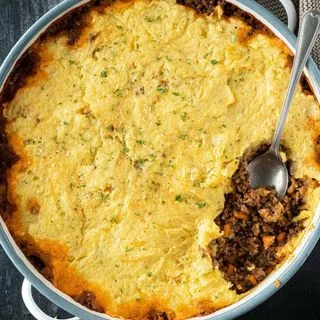 Cottage Pie With Ground Beef and Lentils