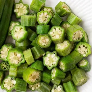 Steamed Okra