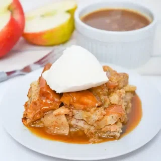 Apple Bread Pudding with Bourbon Sauce