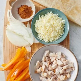Simple Chicken Fajita Quesadillas