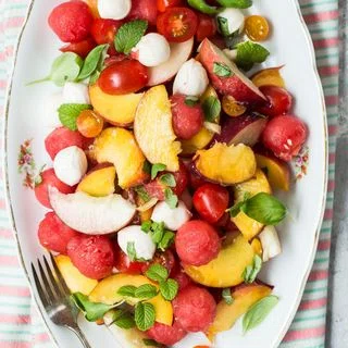 Summer Fruit and Mozzarella Salad