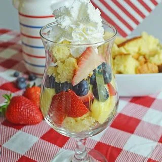 Strawberry Blueberry Trifle