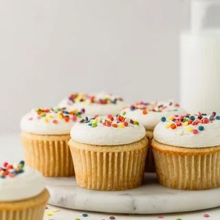 Easy Small Batch Vanilla Cupcakes