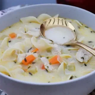 Chicken Noodle Soup with Lemon and Fresh Herbs