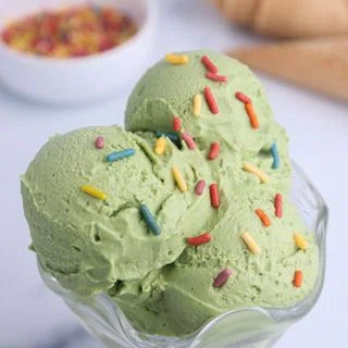No Churn Dairy Free Matcha Ice Cream