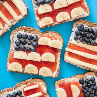 American Flag Toast