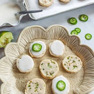 Jalapeno Lime Shortbread Cookies