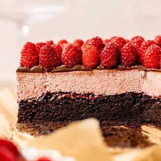 Chocolate Raspberry Mousse Cake