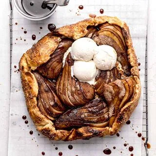 Balsamic Molasses Pear Galette