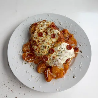 Pepperoni Chicken Parm Pasta Shells