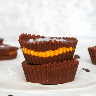 Paleo Chocolate Covered Pumpkin Cups