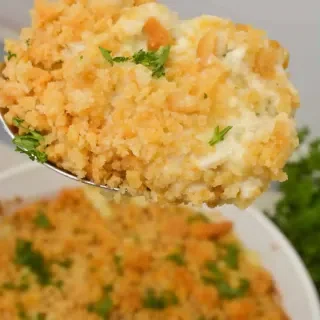 Ritz Cracker Chicken Casserole