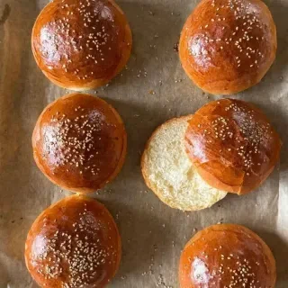 Homemade Brioche Burger Buns
