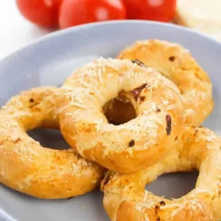 Asiago Cheese Bagel with Sundried Tomatoes