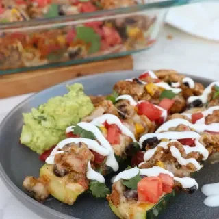 Turkey Taco Zucchini Boats (a.k.a. Shipwrecks)