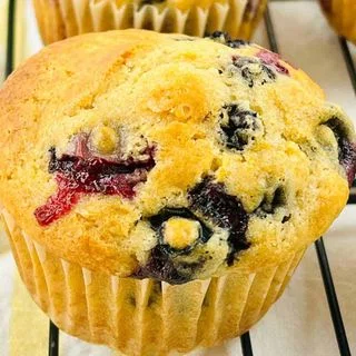 Blueberry Pancake Muffins With Mix