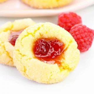 Raspberry Lemon Thumbprint Cookies