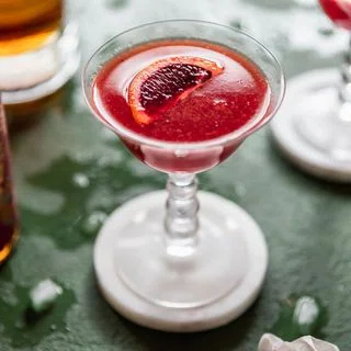 Blood Orange Bourbon Aperol Cocktail (A.K.A. The Crumpled Receipt)