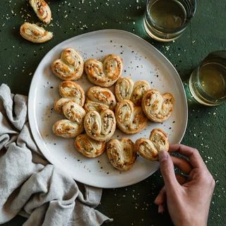 Savory Palmiers With Parmesan & Everything Bagel Spice