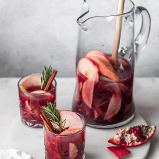 Winter Sangria With Pears & Pomegranate