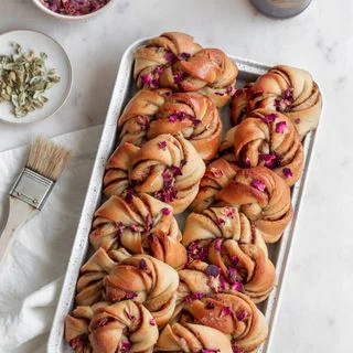 Rose Cardamom Buns