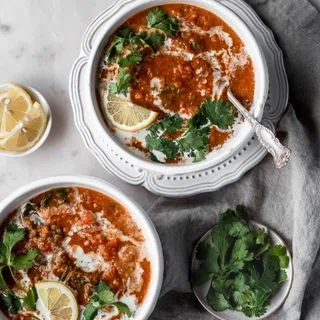 Red Lentil Soup With Harissa