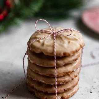 Eggnog Cookies With Boozy Glaze