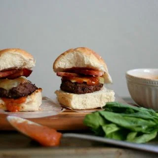 Beef Sliders With White Cheddar + Bacon