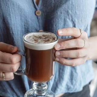 Vegan Irish Coffee With Coconut Cream + Hawaij