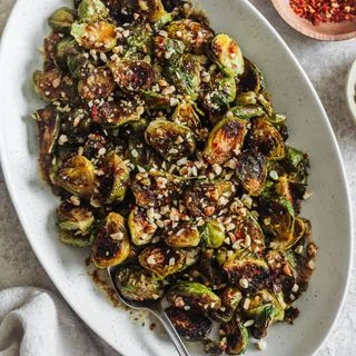 The Best Hot Honey Brussels Sprouts