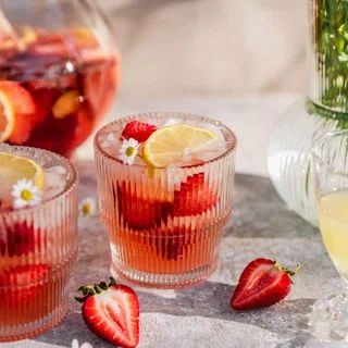 Rosé Sangria With Berries & Lemon