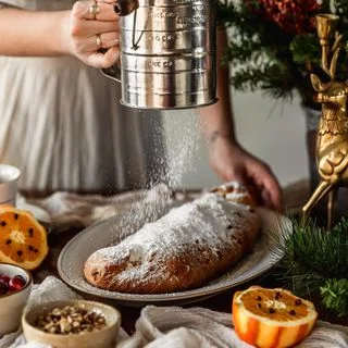Stollen With Hazelnut Marzipan