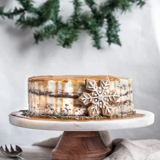 Gingerbread Cake With Orange Buttercream And Bourbon Caramel